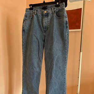 ASOS Design Size 32/32 Light Wash straight Leg mid rise jeans 90s style